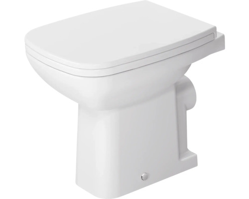 DURAVIT staande wc D-Code, diepe spoeling, met rand, glanzend wit, zonder toiletzitting 2108090000