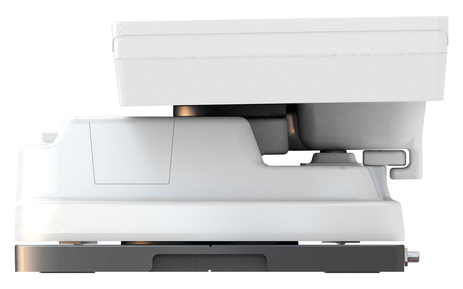 Selfsat Snipe 3 R Vollautomatische Sat-Flachantenne mit Fernbedienung Single LNB