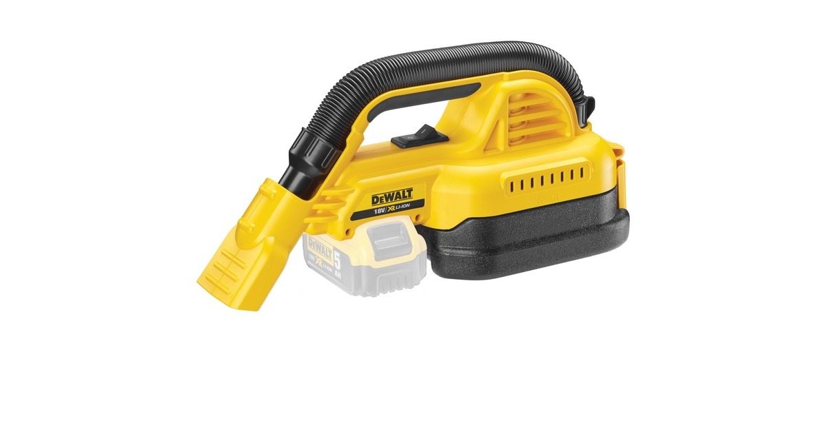 DEWALTAccu handstofzuiger DCV517N  (Geel, Accu niet inbegrepen)