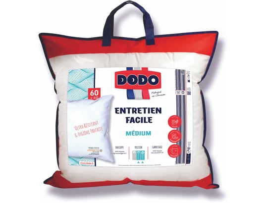 DODO - Oreiller carré Entretien facile microfibre 60x60cm medium