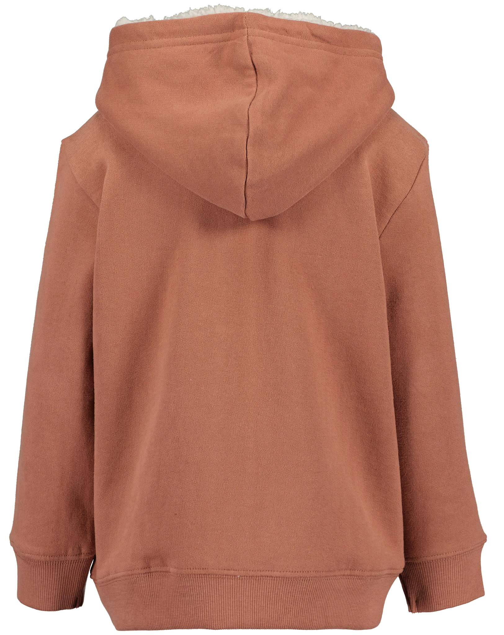 Kapuzensweatjacke TRAVEL mit Teddyfutter in kupfer