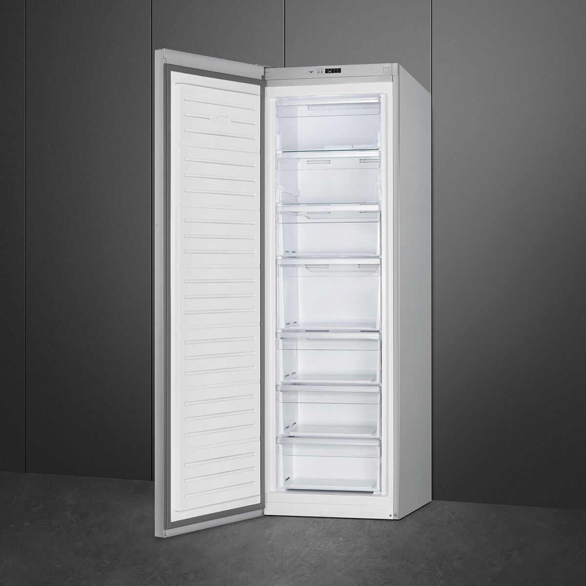 FF18EN2HX fryser, 186 cm, rustfritt stål
