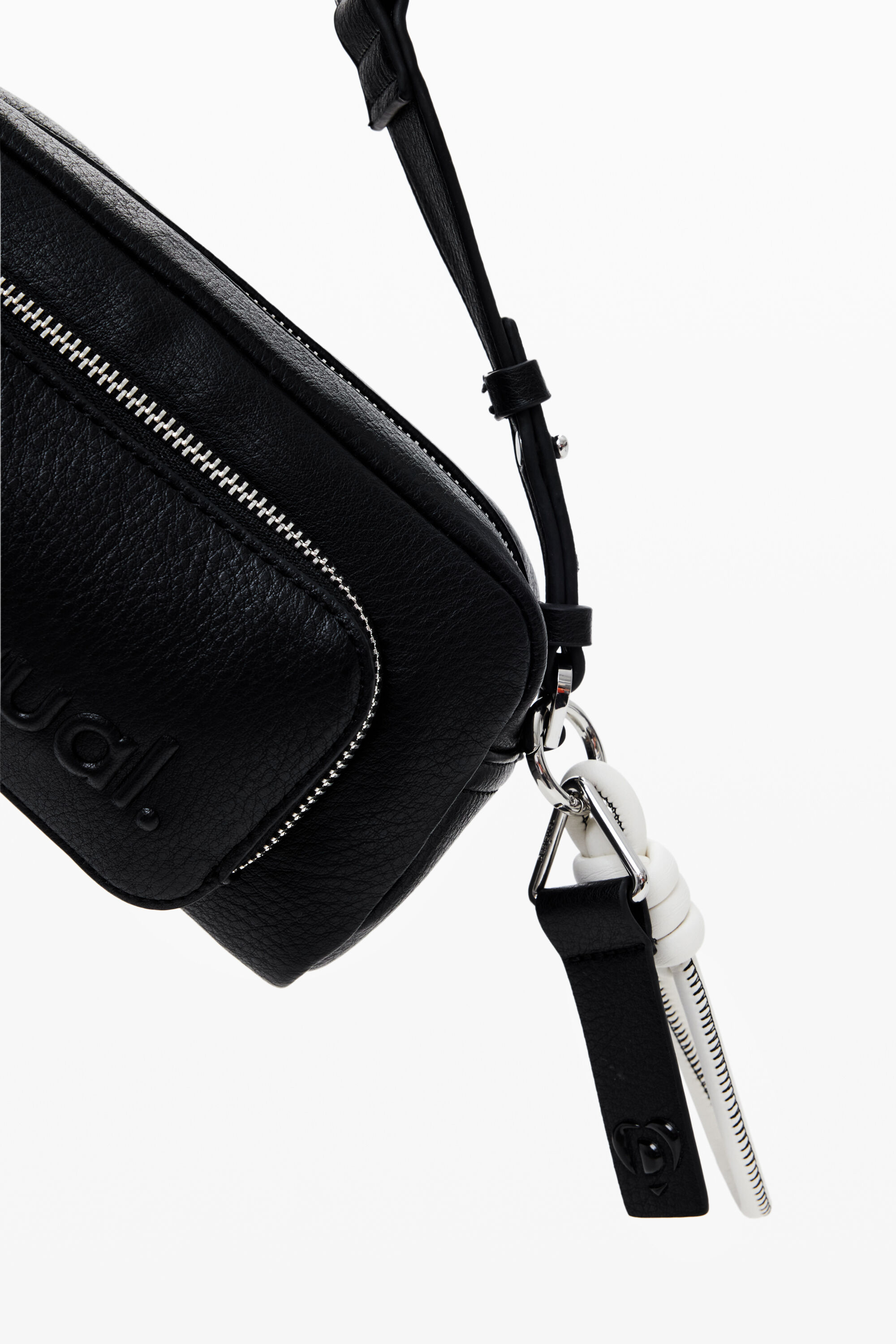 Bolsa transversal com vários bolsos