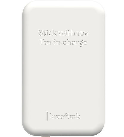 Kreafunk Powerbank - toCHANGE QI - Hvid - 5.000mAh