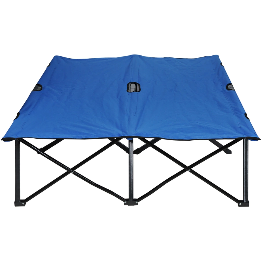 Outsunny Feldbett mit Tragetasche blau