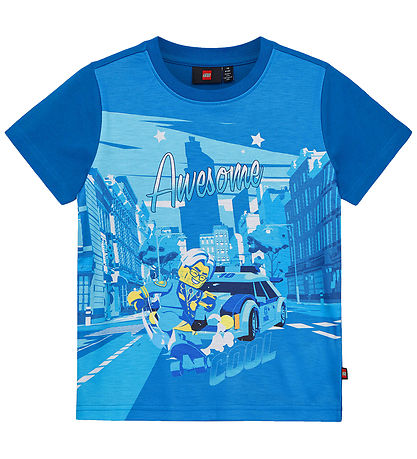 LEGO® City T-Shirt - LWTano 124 - Blau m. Print