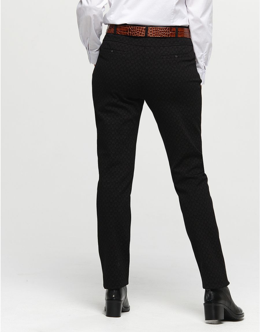 Pantalon chic noir marron