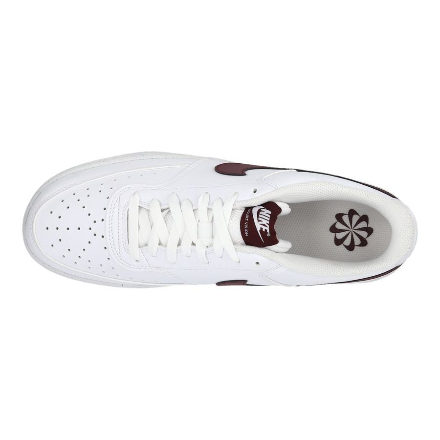 Nike Chaussures Court Vision Low Next Nature - Blanc/Bordeaux