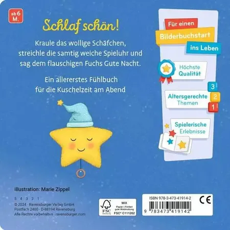 Ravensburger Mein allererstes Fühlbuch: Gute Nacht