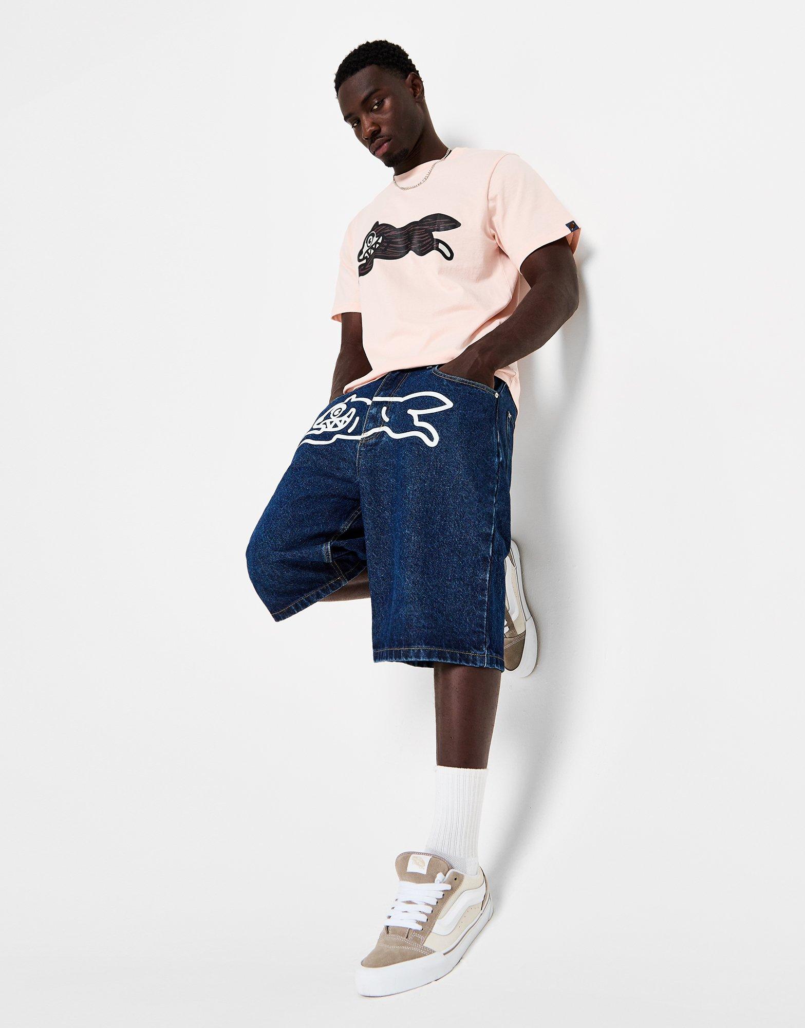ICECREAM Short Denim Running Dog Homme