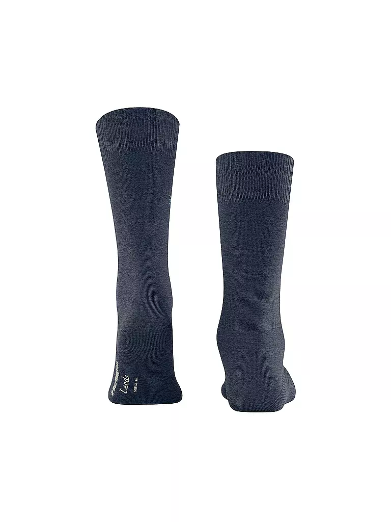 BURLINGTON Herren Socken LEEDS 40-46 dark blue mel blau