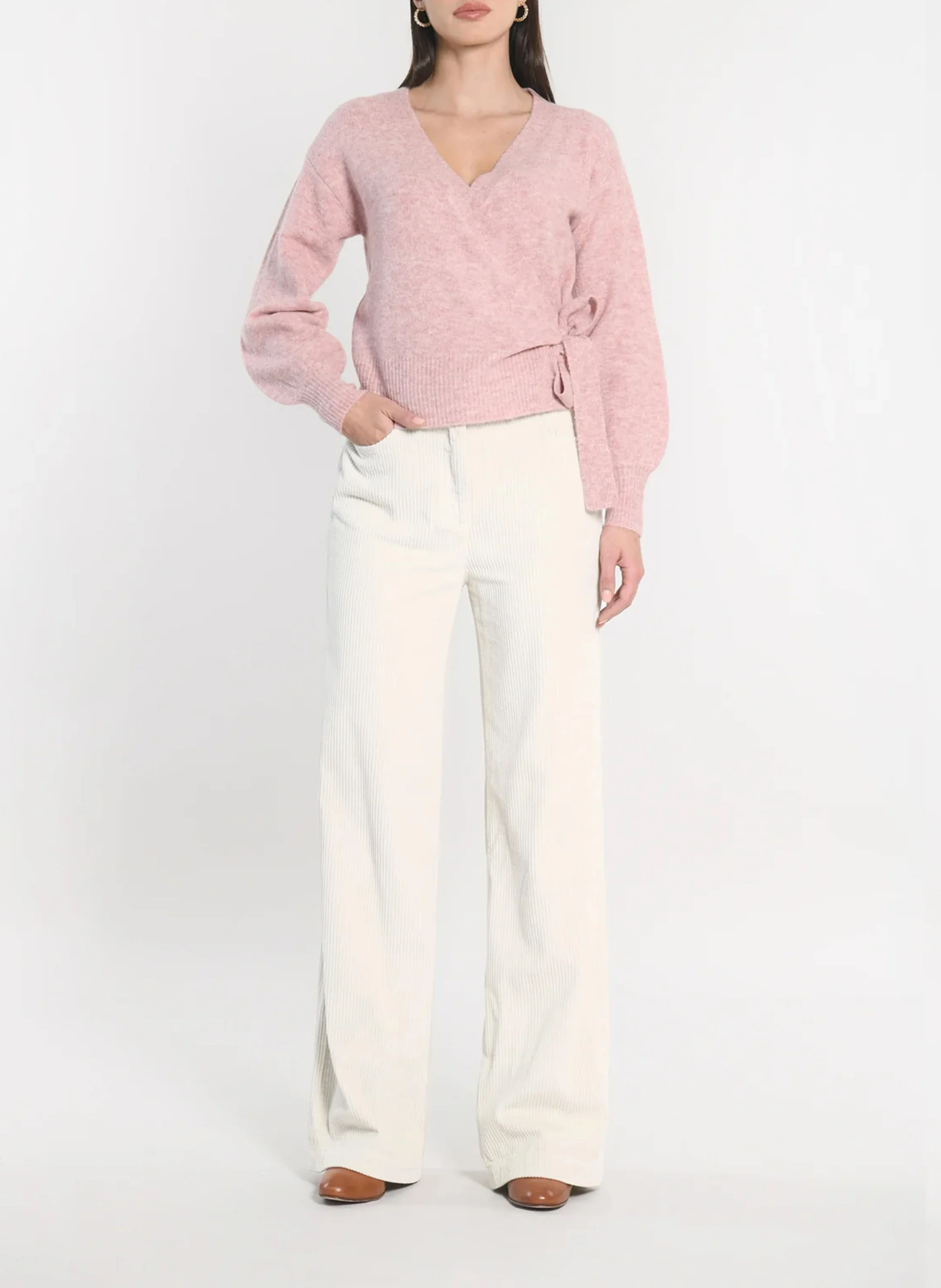 CONNIE - Gilet cache coeur | Rose