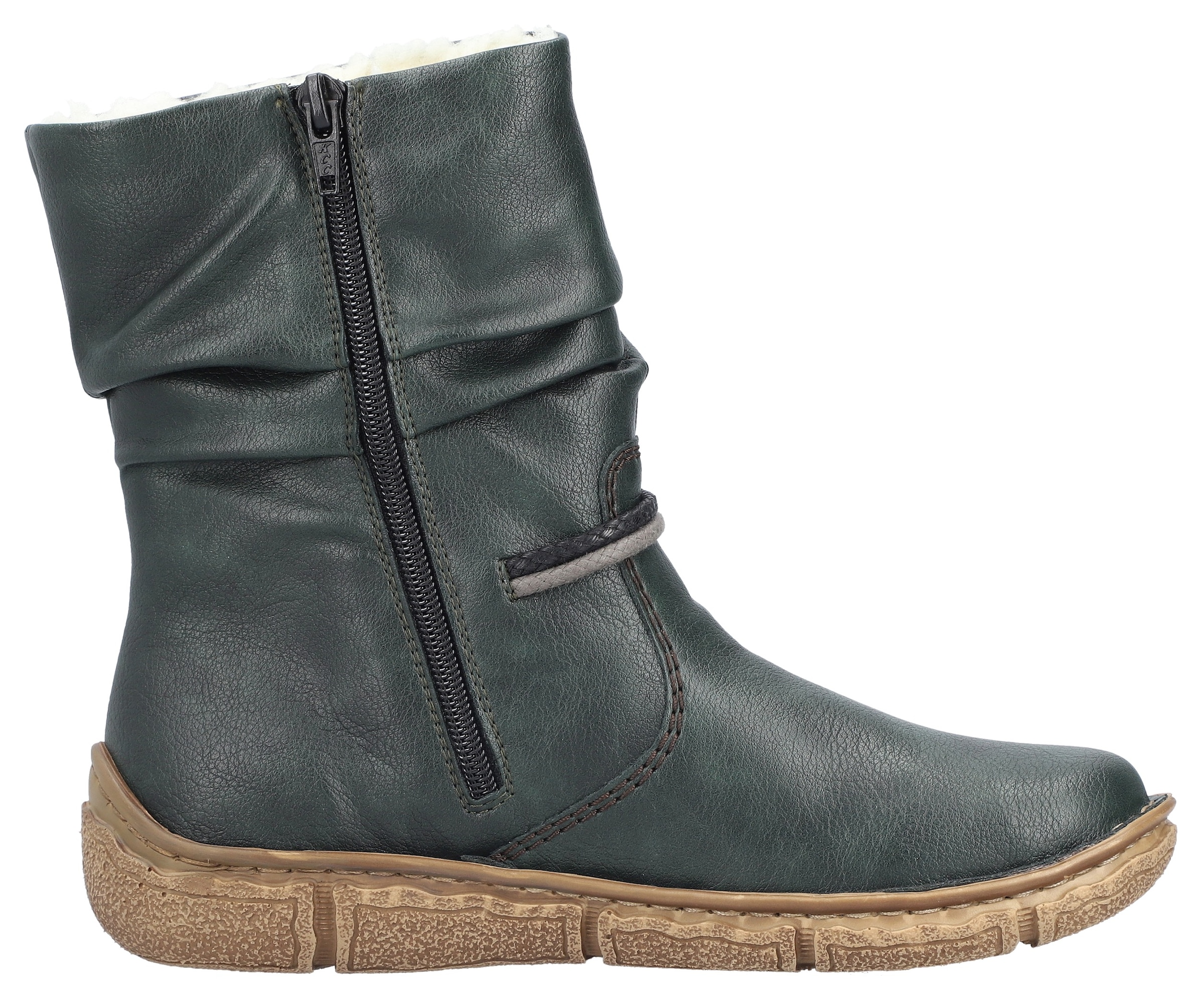 Rieker Winterboots  , Winterstiefelette, slouchy Schaft, Reissverschluss, mit Warmfutter