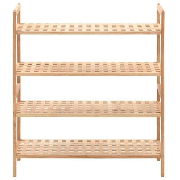 vidaXL Skohylle heltre valnøtt 69x26x81 cm