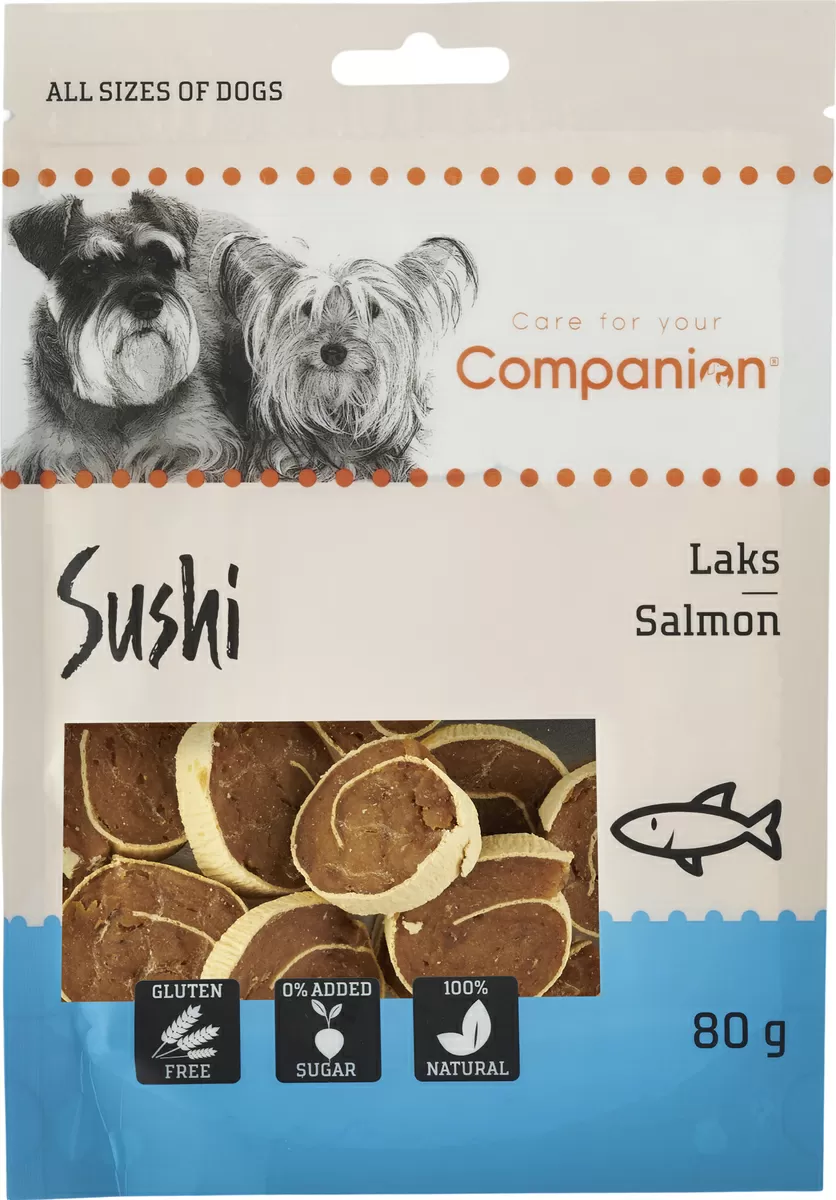 Companion Salmon Sushi, godbidder - 80 g