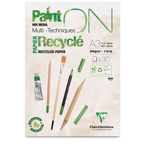 Clairefontaine Paint ON Mixed Media, Recyclingpapier