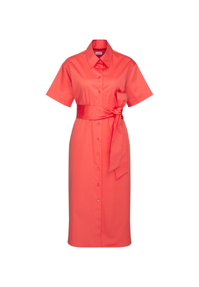 seidensticker Sommerkleid »Schwarze Rose« Kurzarm Kragen Uni