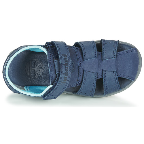 Timberland - NUBBLE LEATHER FISHERMAN - Bleu
