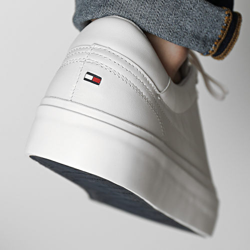 Baskets Elevated Vulcan Leather Low 4418 Weathered White