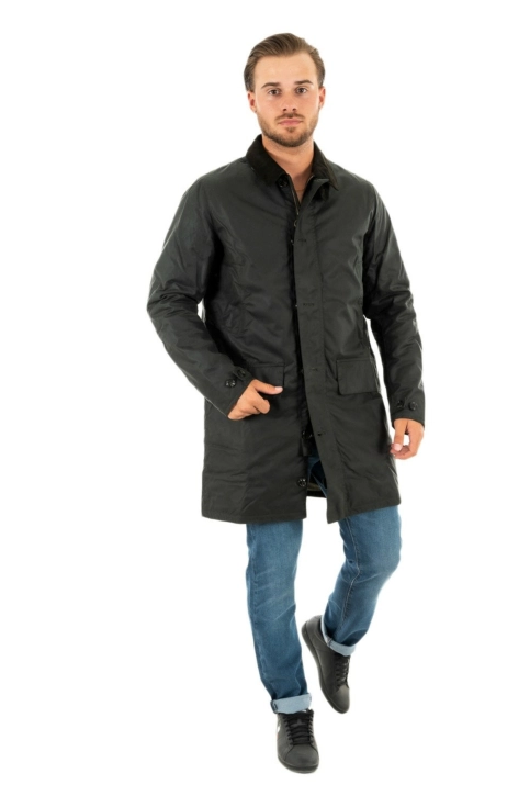 blousons et vestes barbour mac wax sg51 sage/classic