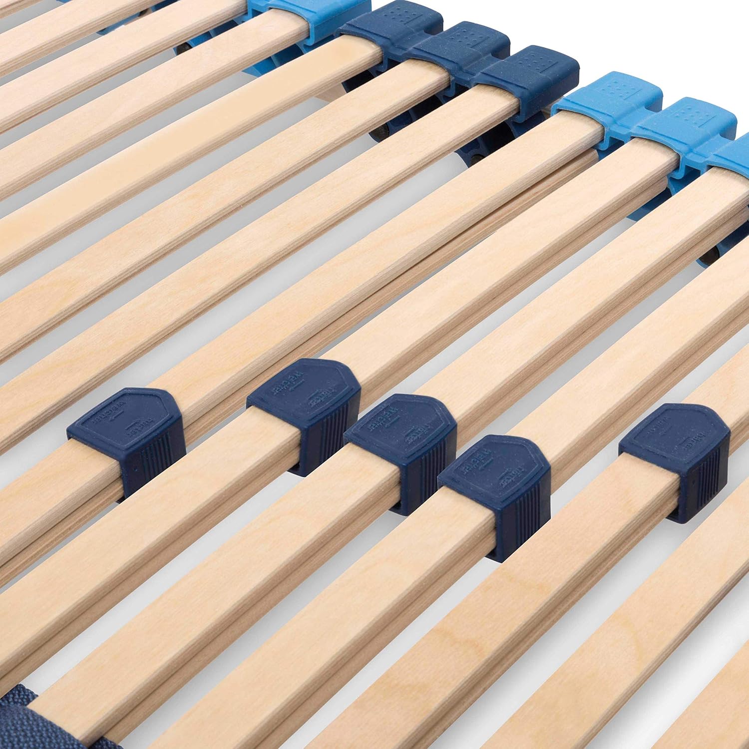 Betten-ABC Superflex NV MZV – 7-Zonen-Lattenrost zur Selbstmontage, Durchgehender Holm, 42 Leisten (Größe: 100x200)