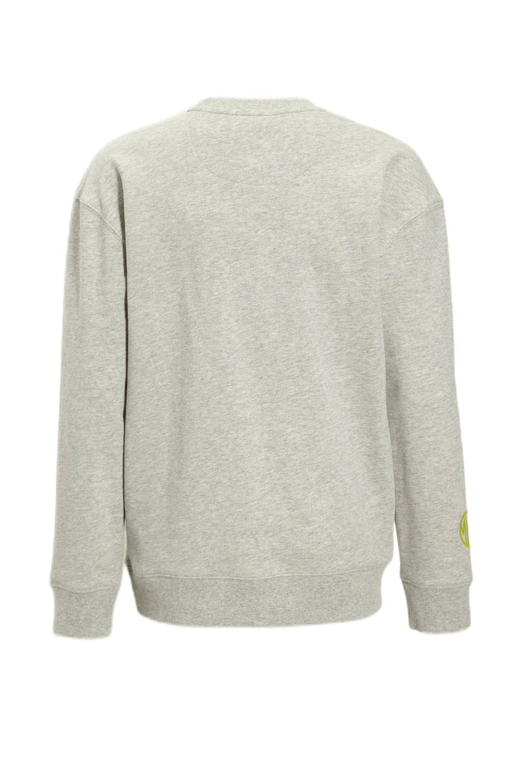 Me & My Monkey sweater met printopdruk grijs