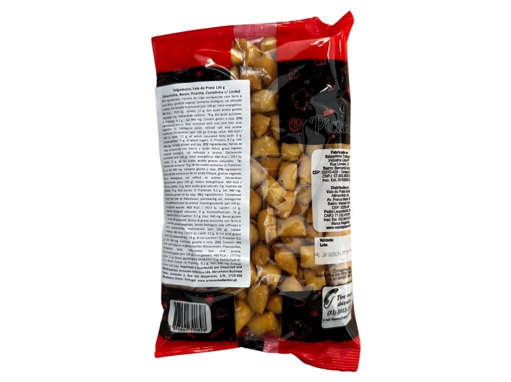 SALGADINHOS VALE DO PRATA SABOR PICANHA 120 G