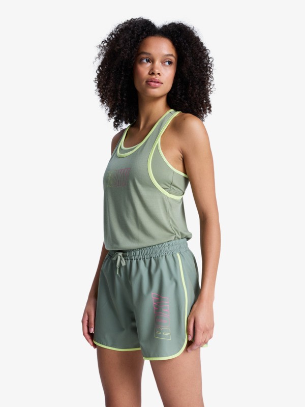 Everyday Flow Short taille élastique Vert Femme