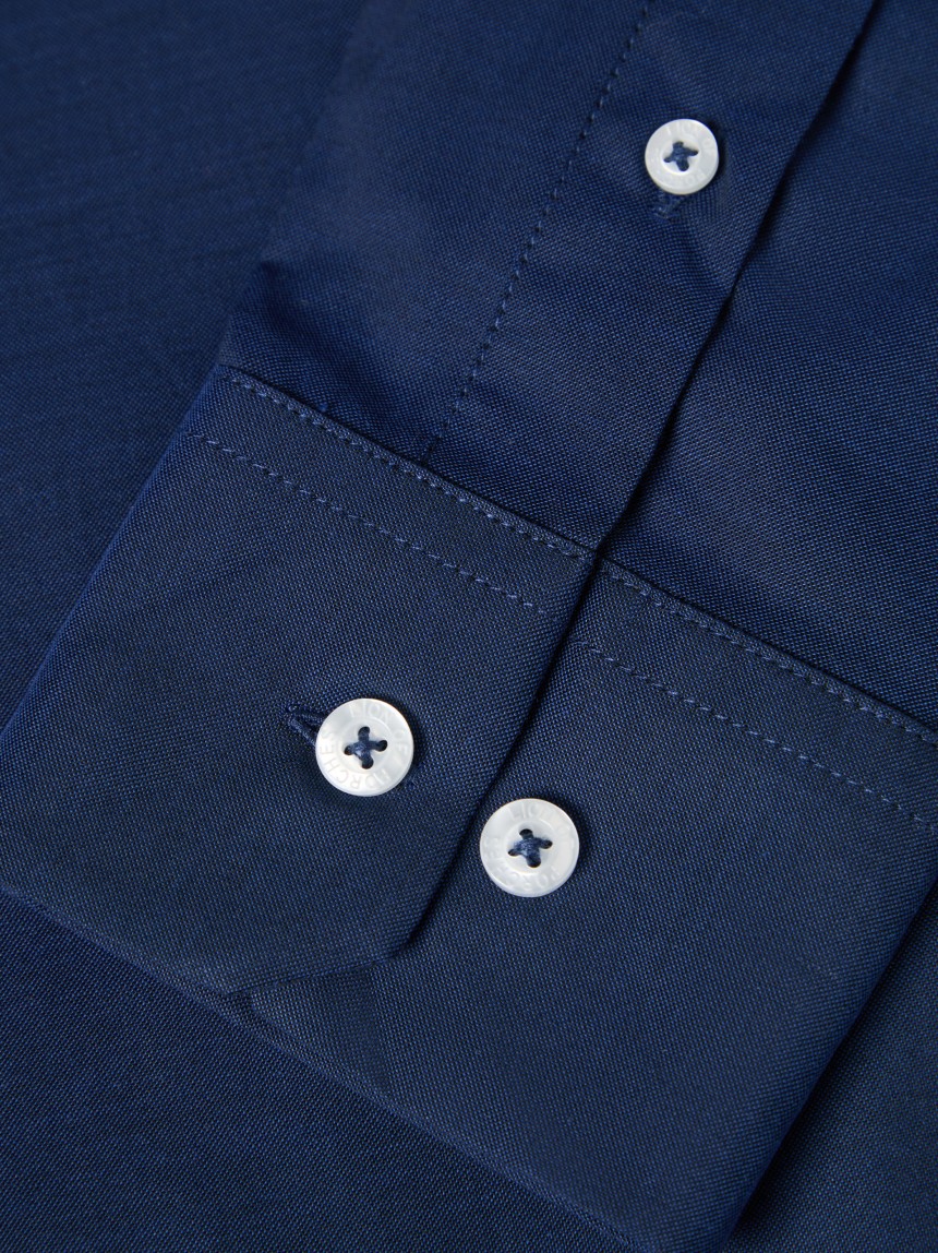Camisa slim fit em algodão