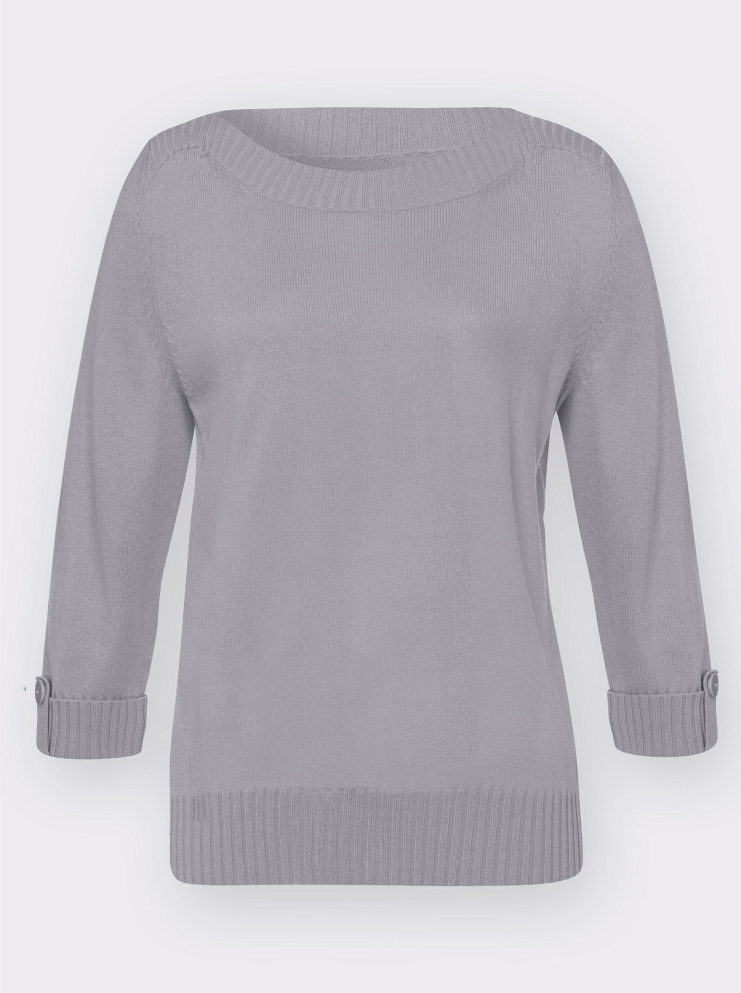 34 Arm-Pullover mit U-Boot-Ausschnitt