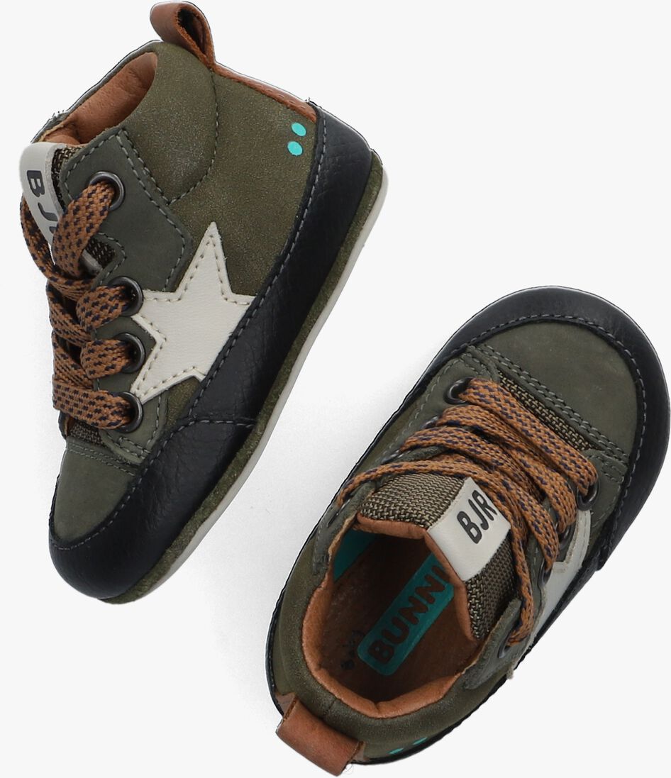 BUNNIESJR groene bunniesjr lage sneakers zilke zacht