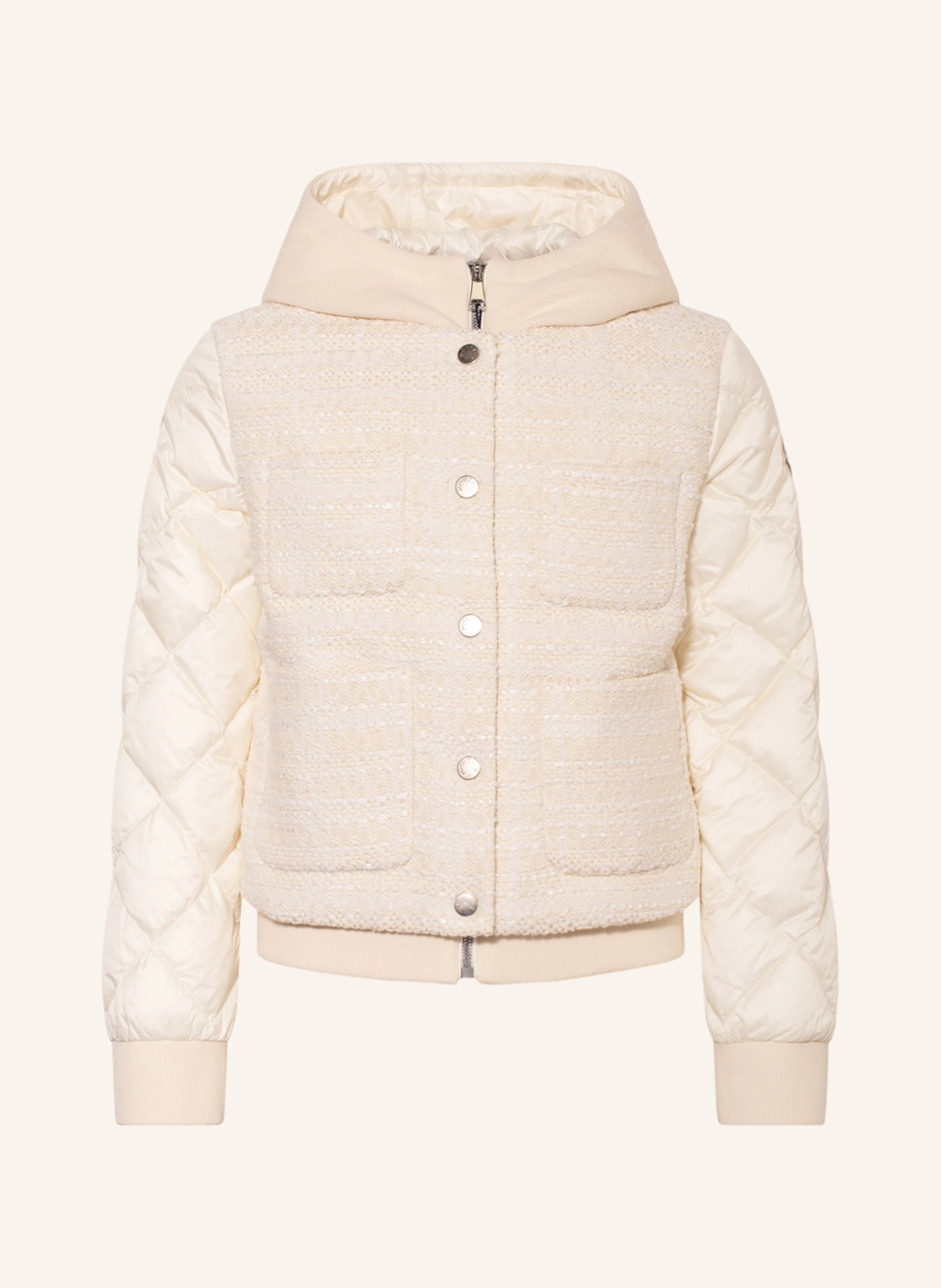 MONCLER enfant Daunenjacke im Materialmix