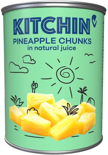 Kitchin Ananas Stücke im eigenen Saft
