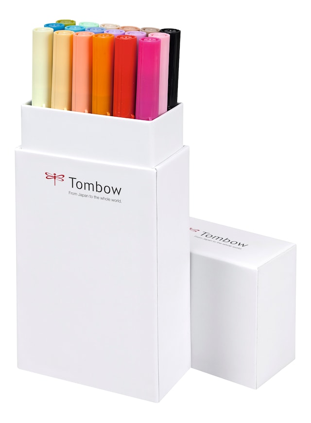 TOMBOW Penselpenn ABT Dual Brush 18P-2 grundl. farger