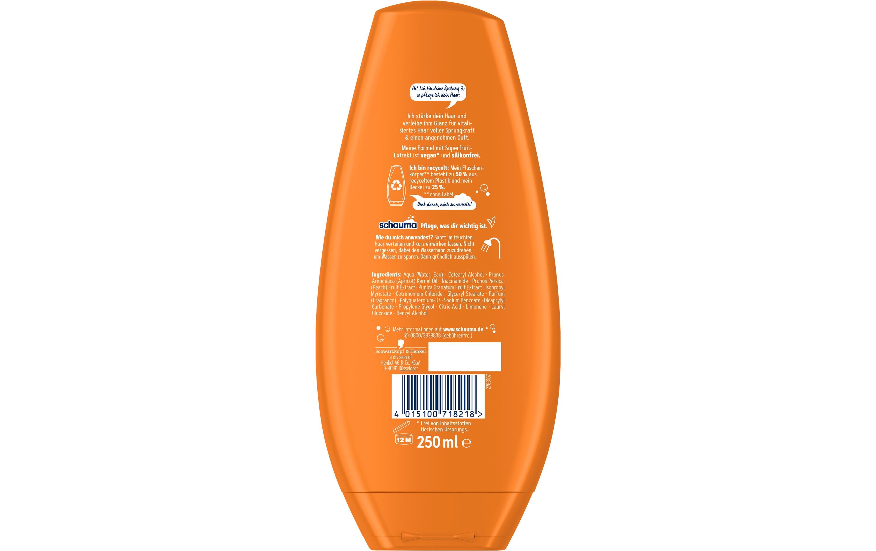 Haarspülung Frucht und Vitamin 250 mlPflegender Conditioner mit Superfruit-Extrakt
