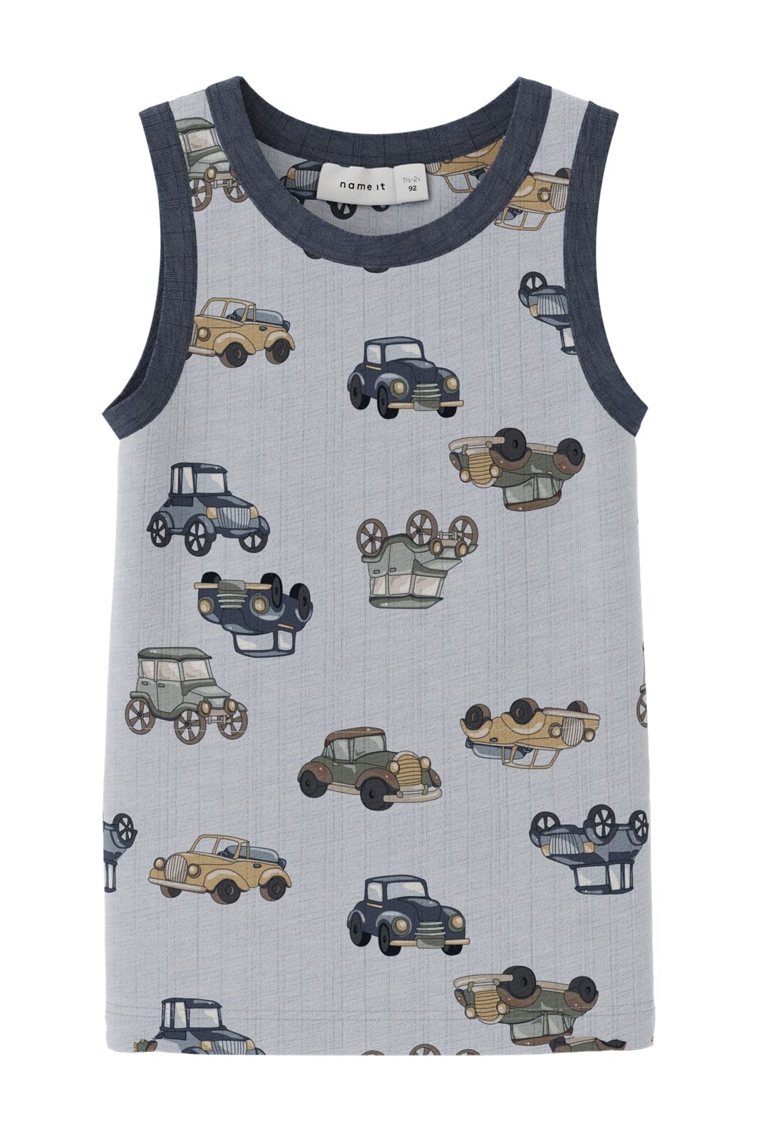 Name It Nmmwang Wool Needle Tank Top 4473221 gray dawn aop