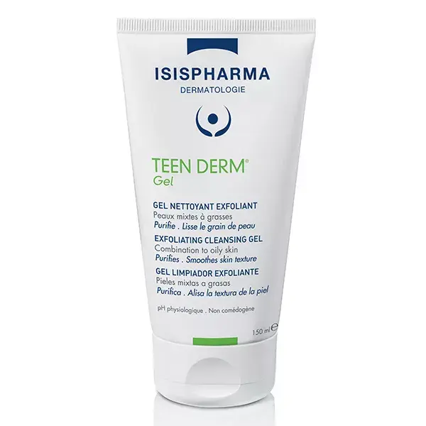 Gel de Limpeza Esfoliante Teen Derm da Isispharma, 150ml