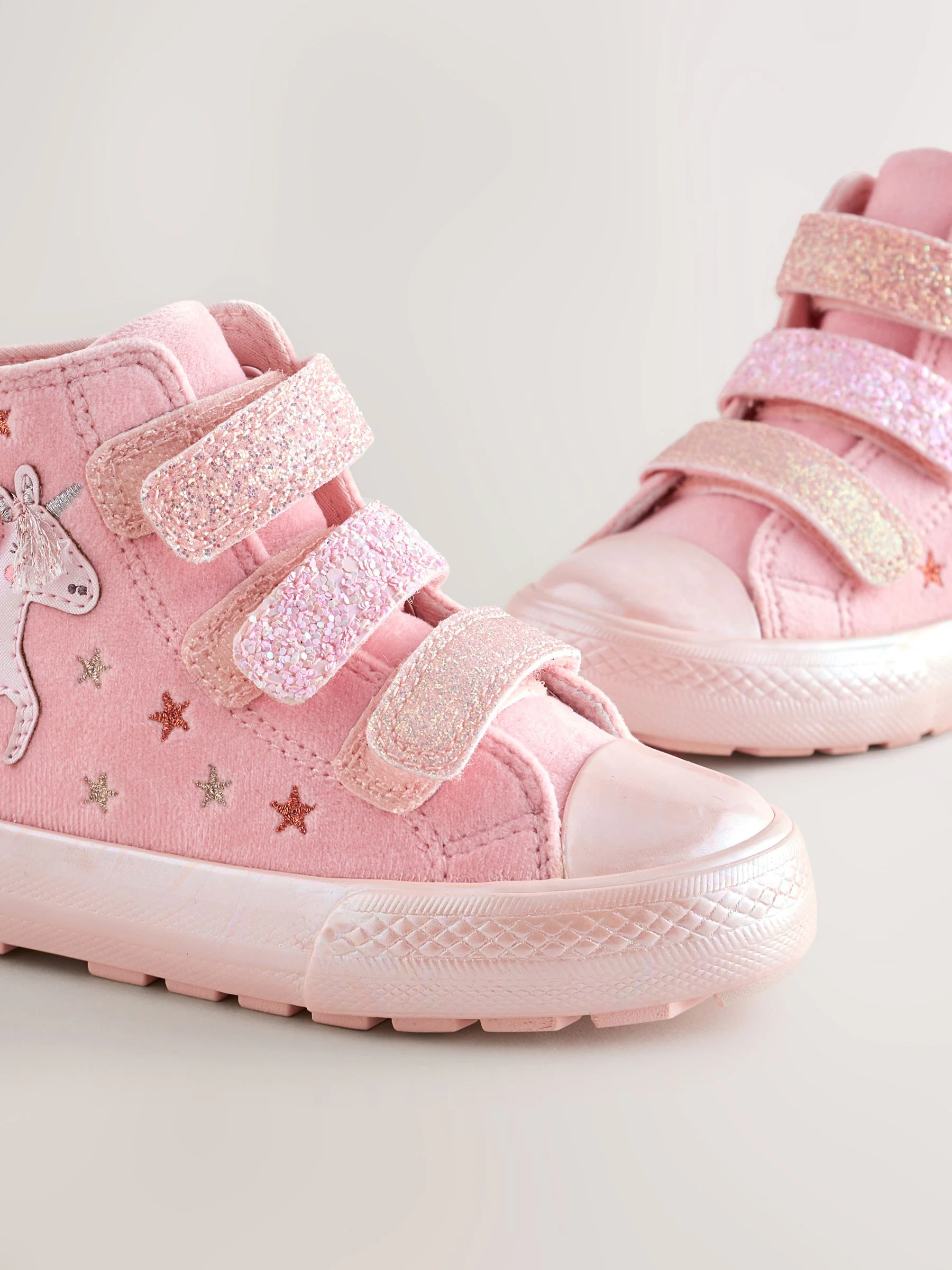 Roze met eenhoornprint - Hoge Touch Fastening sportschoenen