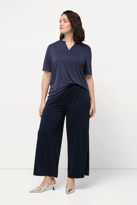 Jersey-Culotte, weites Bein, Elastikbund, Modalmix