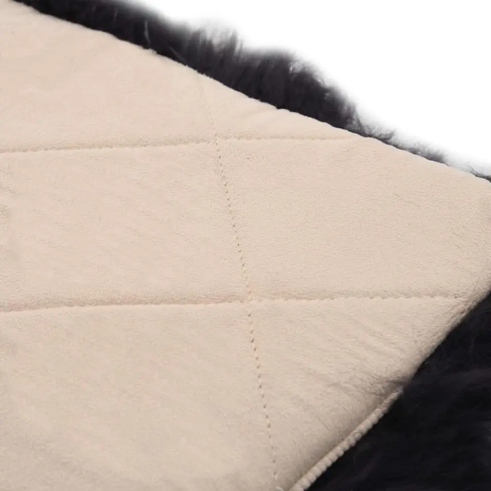 vidaXL - Stoelkussen - Grijs - Fleece - 2 stuks