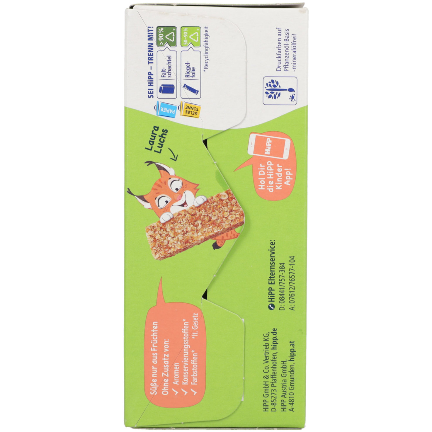 Hipp Hafer Riegel Pfirsich 12+ Monate