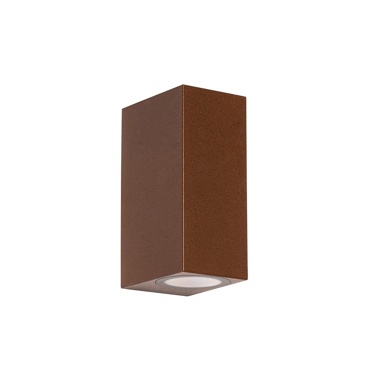 Moderne buiten wandlamp roestbruin kunststof 2-lichts - Baleno
