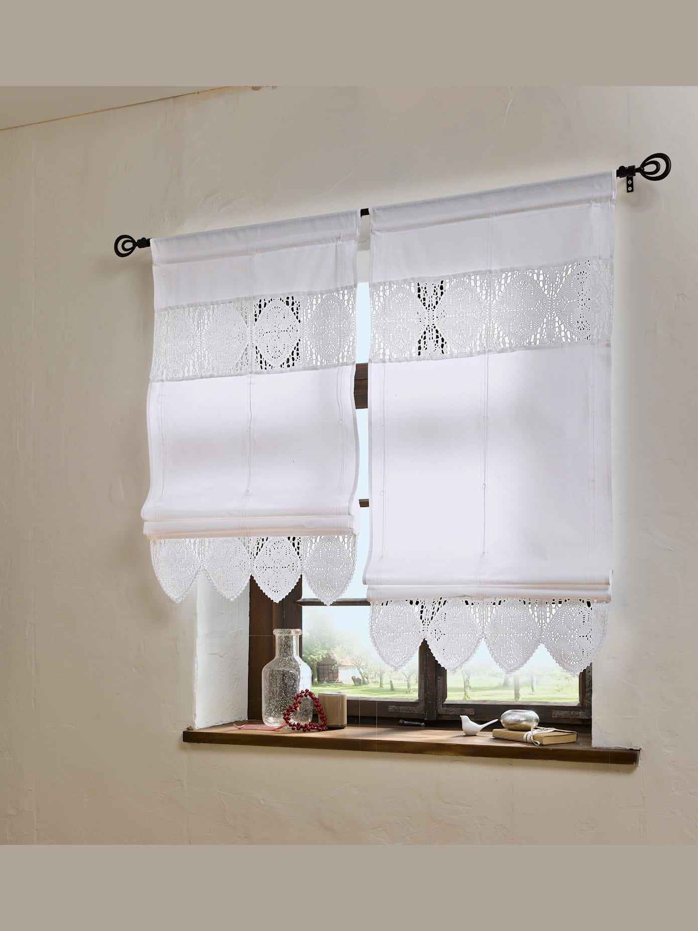 Store-bateau bordure au crochet