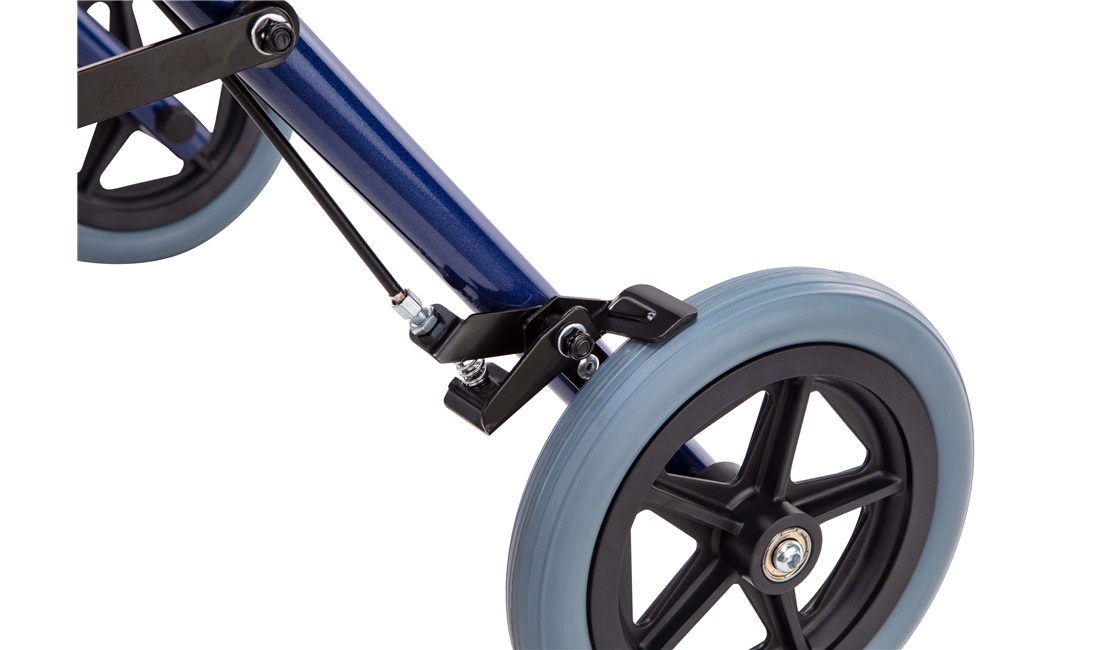 Rollator aluminium med kurv og ryglæn