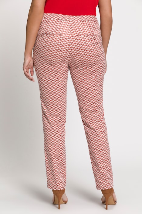 Hose Sophie, grafischer Druck, schmales Bein, Komfortbund