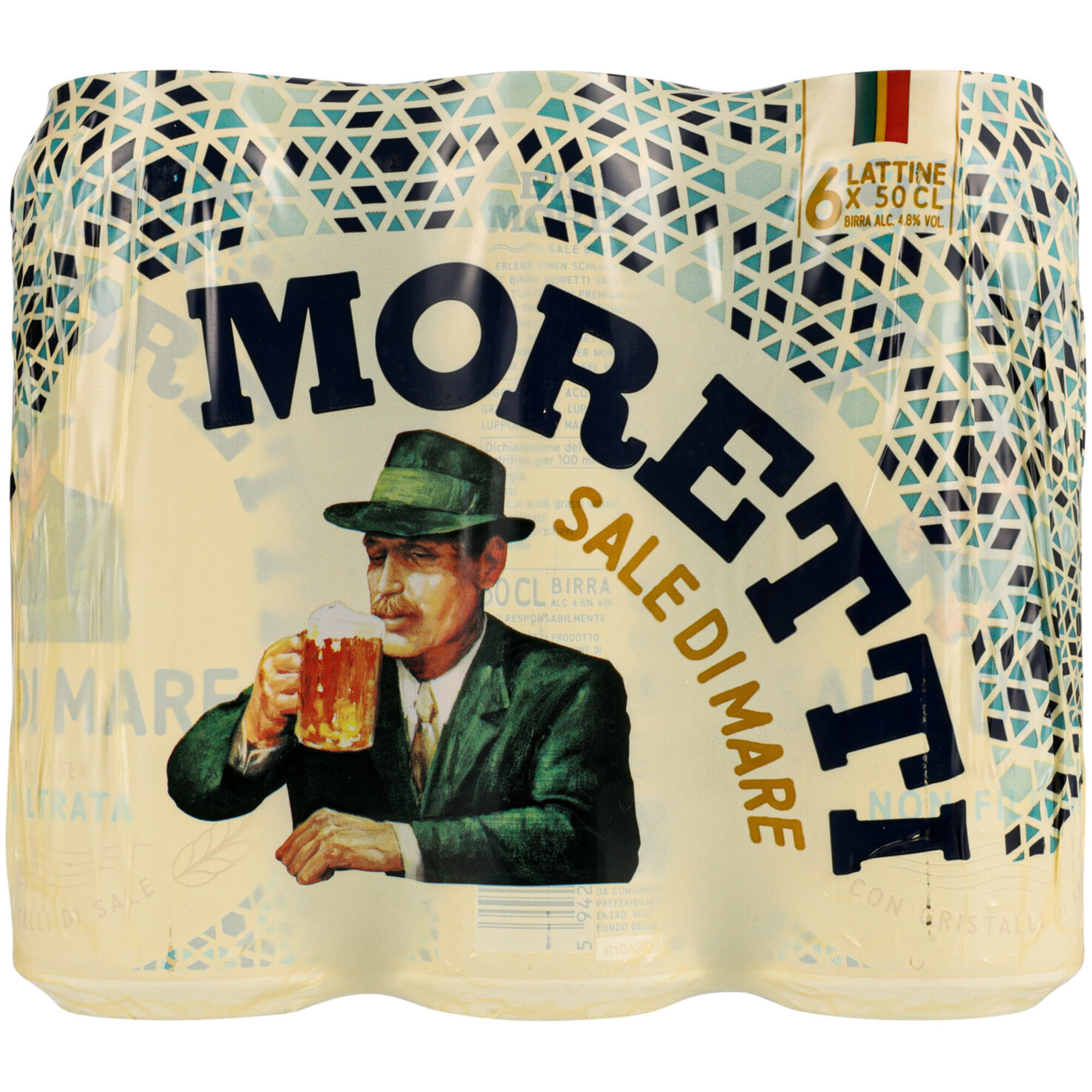 Birra Moretti Sale di Mare Lager Naturtrüb 6x50cl -300cl