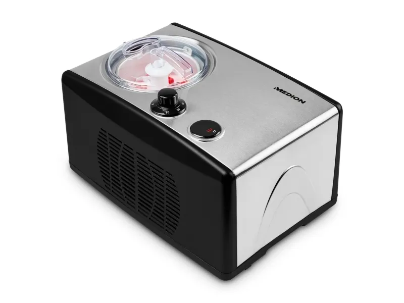 MEDION MD 18387 Kompressor-ismaskine 1,5 l 150 W Sort - Sølv (MD 18387)