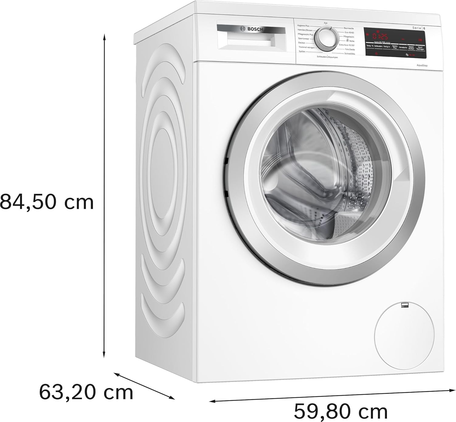 Bosch WUU28T70, Stiftung Warentest Testsieger*, Serie 6, Waschmaschine 8 kg, Unterbaufähig, SpeedPerfect - schneller waschen, Nachlegefunktion, Hygiene Plus, VarioTrommel, Leise dank EcoSilence Drive