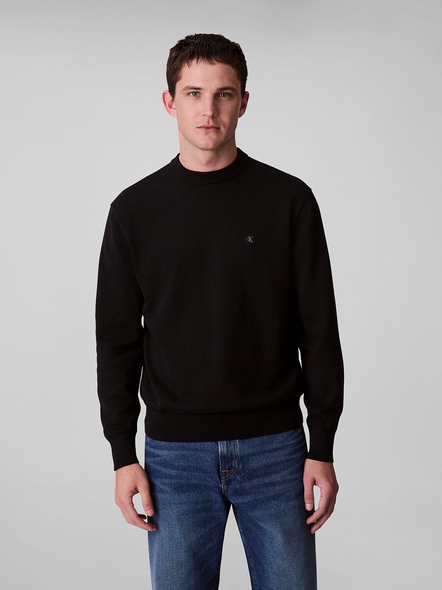 CALVIN KLEIN<br>Suéter de gola redonda