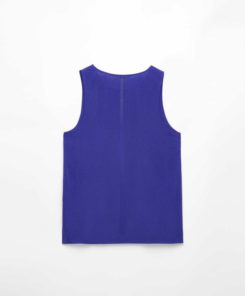 camiseta técnica sem mangas microperfurada